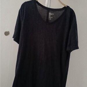 H&M Black Cotton Stretch Top